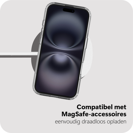 ArmorElite Case - iPhone 16 - Military Grade Back Cover - (compatible with MagSafe) - Clear
