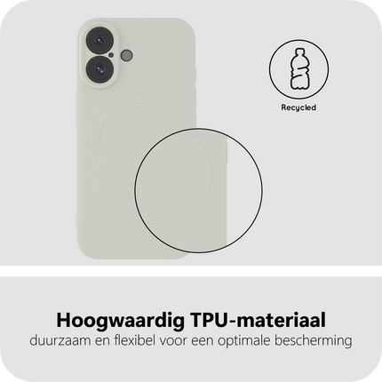 Flex Case - iPhone 16 - TPU Back Cover - (compatible with MagSafe) - Ivory