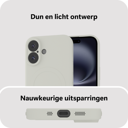 Flex Case - iPhone 16 - TPU Back Cover - (compatible with MagSafe) - Ivory