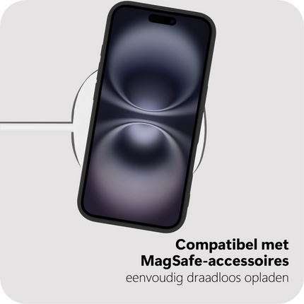 Flex Case - iPhone 16 - TPU Back Cover - (compatible with MagSafe) - Black
