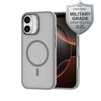 ArmorElite Case - iPhone 16 - Military Grade Back Cover - (compatible with MagSafe) - Grey