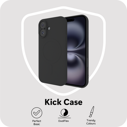 Flex Case - iPhone 16 Plus - TPU Back Cover - (compatible with MagSafe) - Black