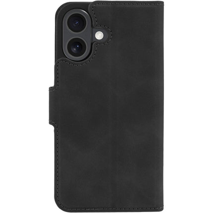 PrimeWallet Case - iPhone 16 Plus - PU leather Wallet Case - Black