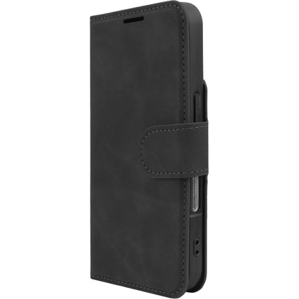 PrimeWallet Case - iPhone 16 Plus - PU leather Wallet Case - Black