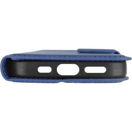 PrimeWallet Case - iPhone 16 - PU leather Wallet Case - Blue