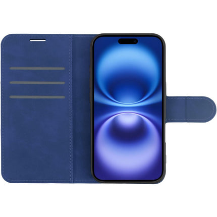 PrimeWallet Case - iPhone 16 - PU leather Wallet Case - Blue