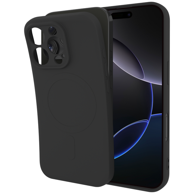 Flex Case iPhone 16 Pro Max hoesje in Black, vooraanzicht | Casebump
