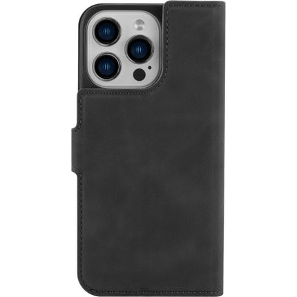 PrimeWallet Case - iPhone 16 Pro Max - PU leather Wallet Case - Black