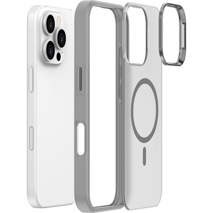 ArmorElite Case - iPhone 16 Pro - Military Grade Back Cover - (compatible with MagSafe) - Grey