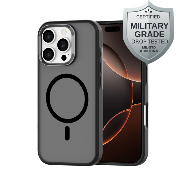 ArmorElite Case - iPhone 16 Pro - Military Grade Back Cover - (compatible with MagSafe) - Black