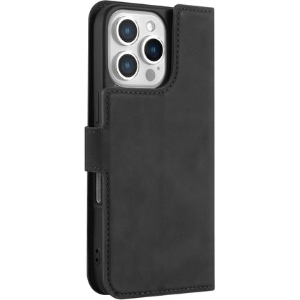 PrimeWallet Case - iPhone 16 Pro - PU leather Wallet Case - Black