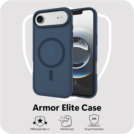 ArmorElite Case - iPhone Air - Military Grade Back Cover - (compatible with MagSafe) - Blue