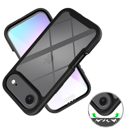 iPhone Air - 360 Full Cover Defense Case - Black