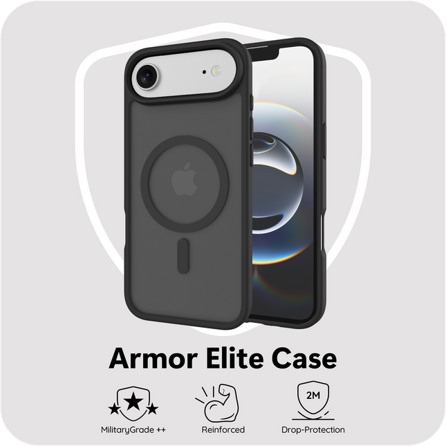 ArmorElite Case - iPhone Air - Military Grade Back Cover - (compatible with MagSafe) - Black