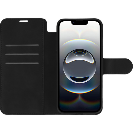 PrimeWallet Case - iPhone Air - PU leather Wallet Case - Black