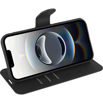 PrimeWallet Case - iPhone Air - PU leather Wallet Case - Black