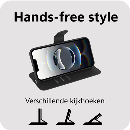 PrimeWallet Case - iPhone Air - PU leather Wallet Case - Black