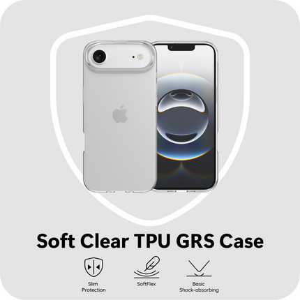 Zero% Case - iPhone Air - Soft TPU Back Cover (GRS Recycled) - Clear