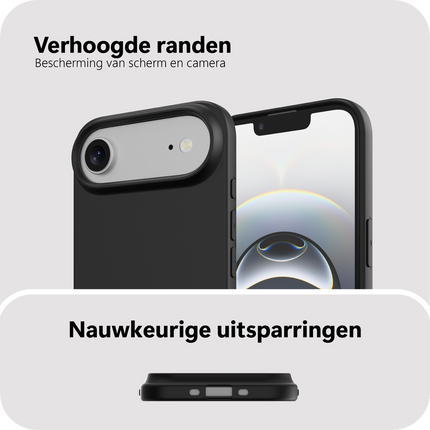 Zero% Case - iPhone Air - Soft TPU Back Cover (GRS Recycled) - Black