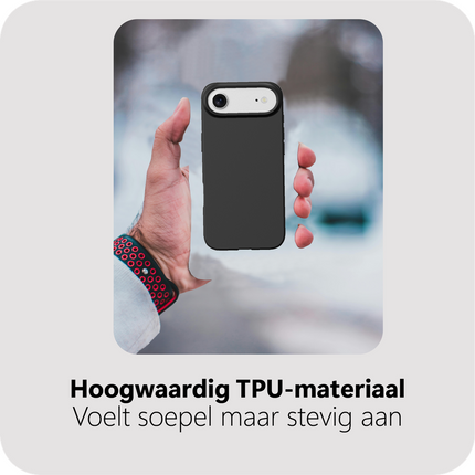 Zero% Case - iPhone Air - Soft TPU Back Cover (GRS Recycled) - Black