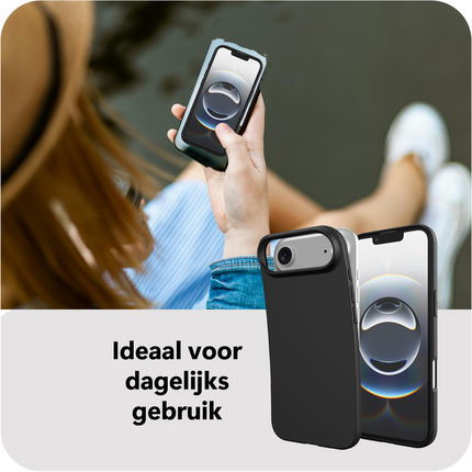 Zero% Case - iPhone Air - Soft TPU Back Cover (GRS Recycled) - Black