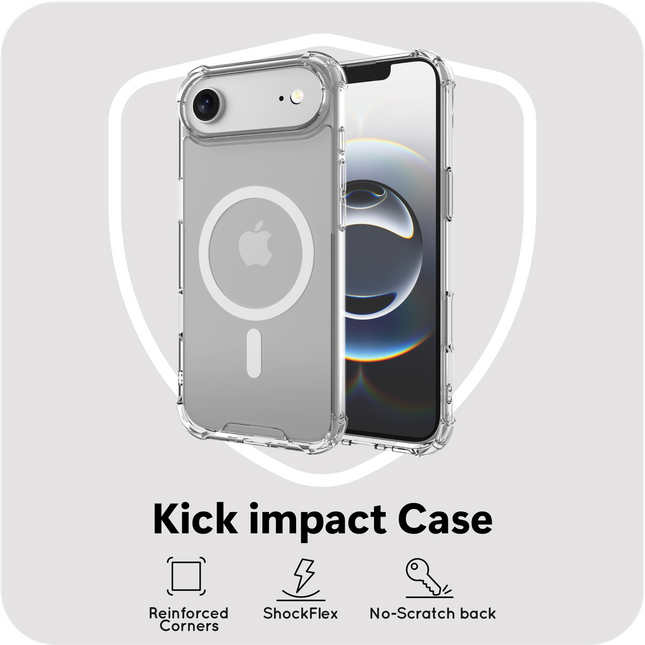 FlexImpact Case - iPhone Air - Reinforced TPU Back Cover - (compatible with MagSafe) - Clear