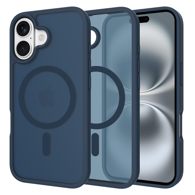 Casebump ArmorElite hoesje iPhone 17 blauw vooraanzicht