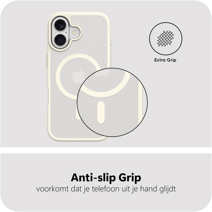 ArmorElite Case - iPhone 17 - Military Grade Back Cover - (compatible with MagSafe) - Ivory