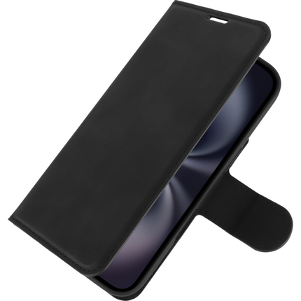 PrimeWallet Case - iPhone 17 - PU leather Wallet Case - Black