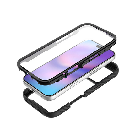 iPhone 17 Pro - 360 Full Cover Defense Case - Black