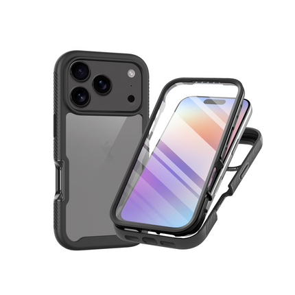 iPhone 17 Pro Max - 360 Full Cover Defense Case - Black