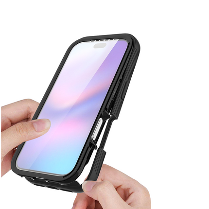 iPhone 17 Pro Max - 360 Full Cover Defense Case - Black