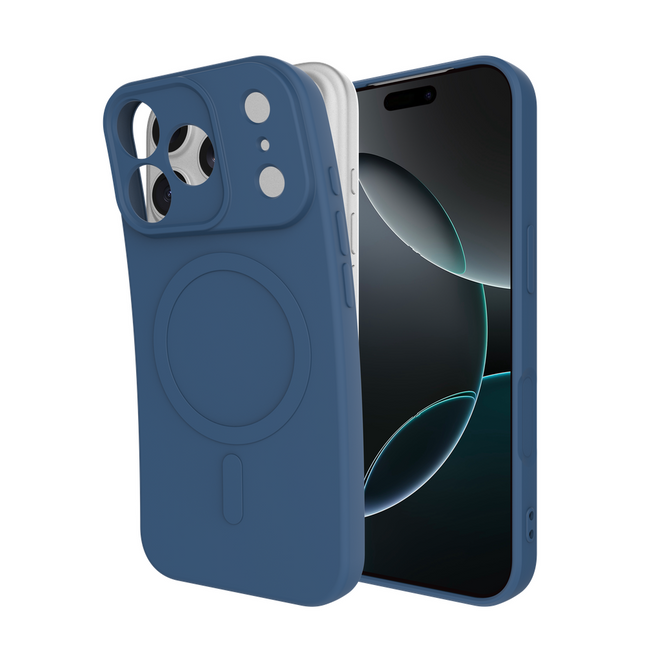 Voorkant Flex Case iPhone 17 Pro Max blauw