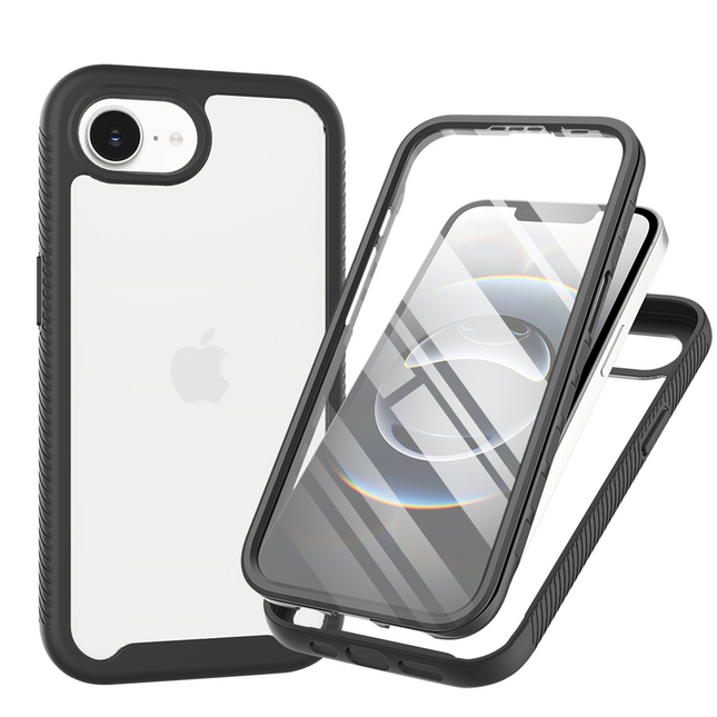 360 Defense Case iPhone 17e/16e Black - voorkant
