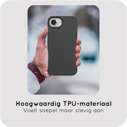 ArmorGrip Case - iPhone 17e / 16e - Rugged Back Cover - Drop Protection - Black