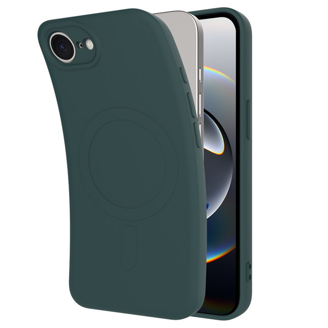 Casebump Flex Case iPhone 17e 16e groen vooraanzicht