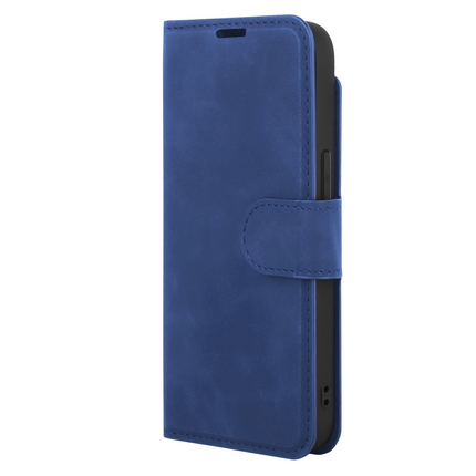 PrimeWallet Case - iPhone 17e / 16e - PU leather Wallet Case - Blue