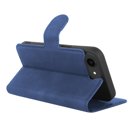 PrimeWallet Case - iPhone 17e / 16e - PU leather Wallet Case - Blue