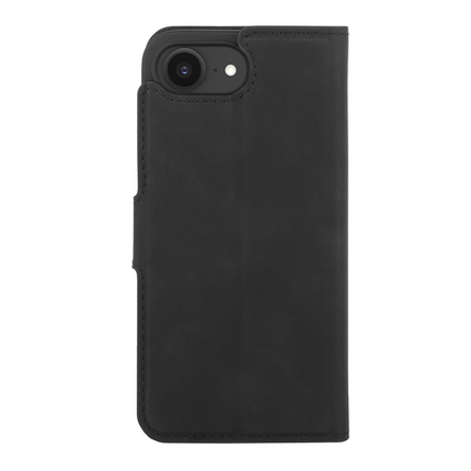 PrimeWallet Case - iPhone 17e / 16e - PU leather Wallet Case - Black