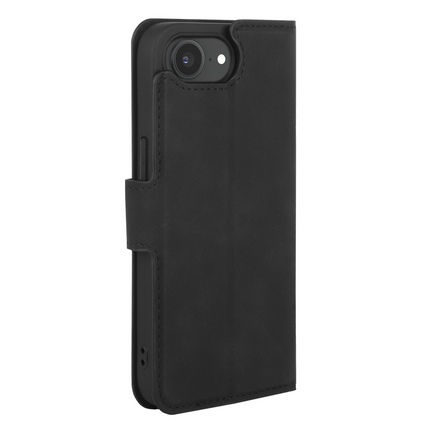 PrimeWallet Case - iPhone 17e / 16e - PU leather Wallet Case - Black