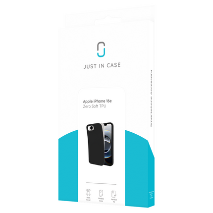 Zero% Case - iPhone 17e / 16e - Soft TPU Back Cover (GRS Recycled) - Black
