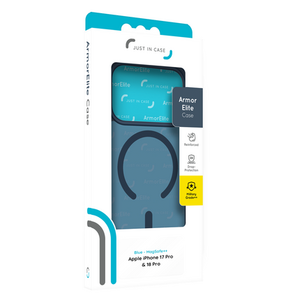 ArmorElite Case - iPhone 18 Pro / 17 Pro - Military Grade Back Cover - (compatible with MagSafe) - Blue