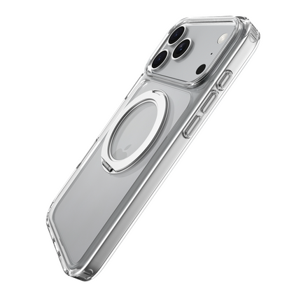 ArmorElite Case - iPhone 18 Pro / 17 Pro - Military Grade Back Cover - Stand Functon - (compatible with MagSafe) - Clear