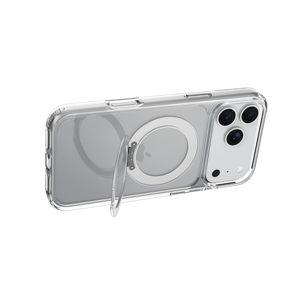 ArmorElite Case - iPhone 18 Pro / 17 Pro - Military Grade Back Cover - Stand Functon - (compatible with MagSafe) - Clear