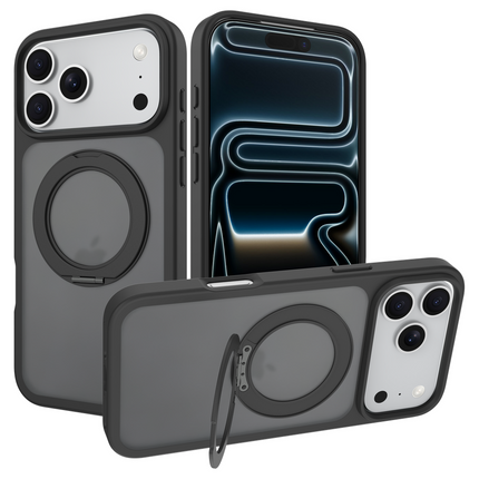 ArmorElite Case - iPhone 18 Pro / 17 Pro - Military Grade Back Cover - Stand Functon - (compatible with MagSafe) - Black