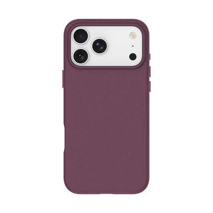 ArmorGrip Case - iPhone 18 Pro / 17 Pro - Grainy Back Cover - (compatible with MagSafe) - Dark Cherry
