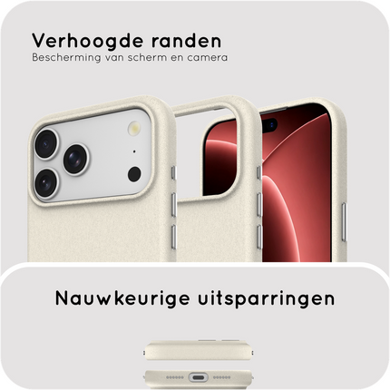 ArmorGrip Case - iPhone 18 Pro / 17 Pro - Grainy Back Cover - (compatible with MagSafe) - Ivory