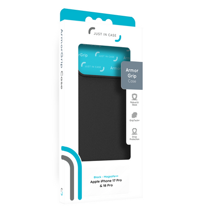 ArmorGrip Case - iPhone 18 Pro / 17 Pro - Grainy Back Cover - (compatible with MagSafe) - Black