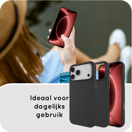ArmorGrip Case - iPhone 18 Pro / 17 Pro - Grainy Back Cover - (compatible with MagSafe) - Black