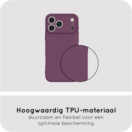 Flex Case - iPhone 18 Pro / 17 Pro - TPU Back Cover - (compatible with MagSafe) - Dark Cherry